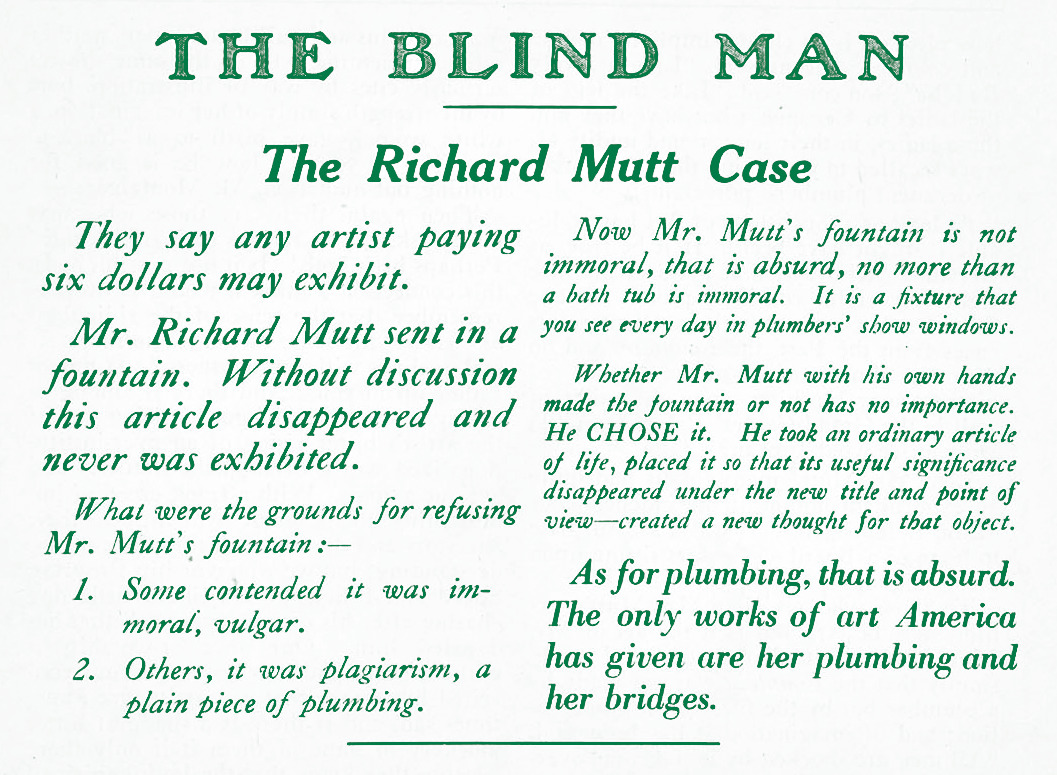 The_Richard_Mutt_Case_The_Blind_Man_No._2_New_York_1917Green